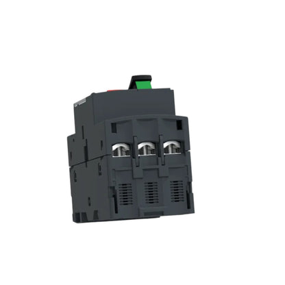 Schneider three phase motor starter accessory with three terminals and green red lever TeSys 3 Phase 20A-25A Max 690V