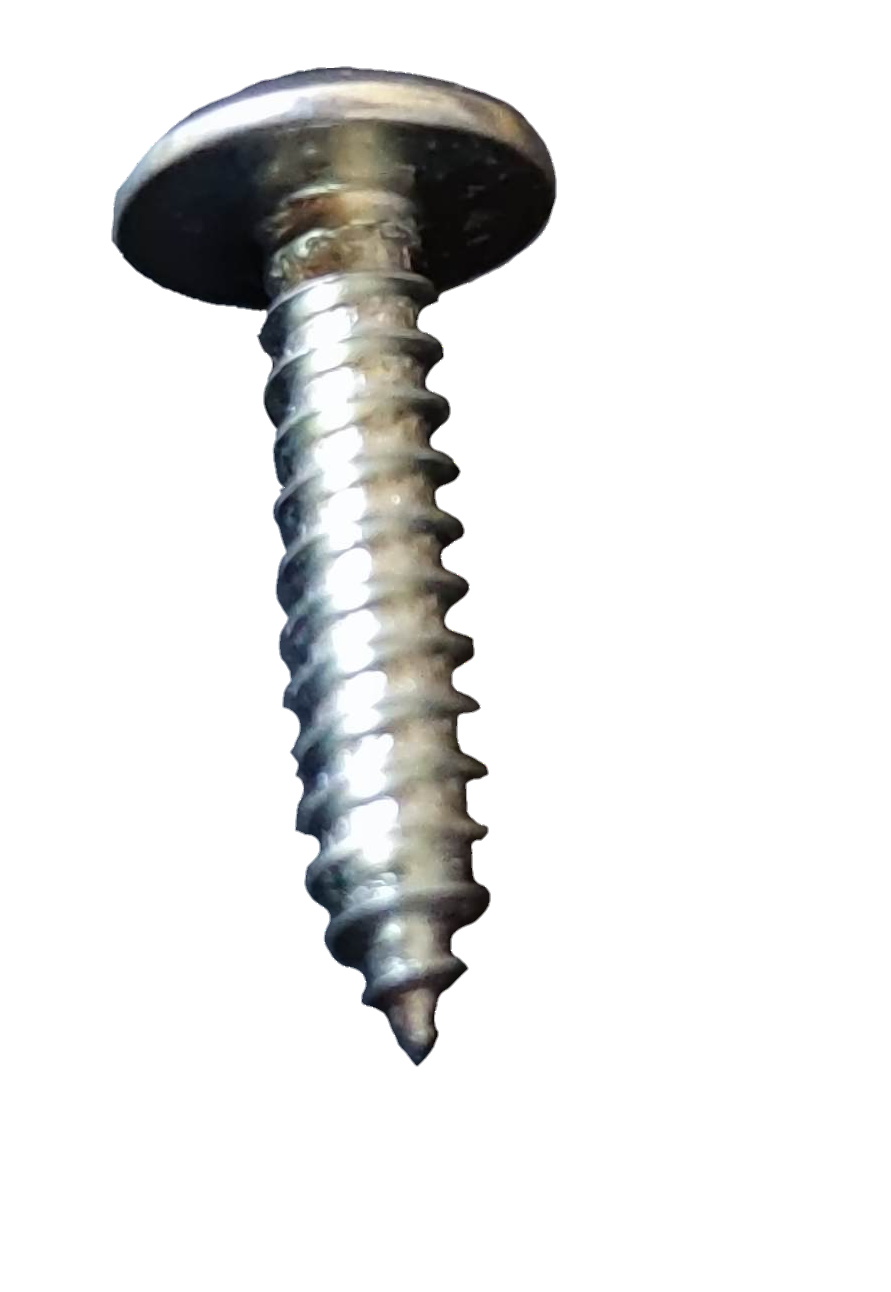 1x2 cm Phillips screw pack featuring a shiny metal finish and sharp thread for easy installation