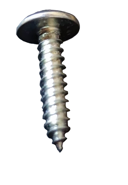 1x2 cm Phillips screw pack featuring a shiny metal finish and sharp thread for easy installation