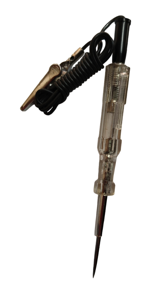 Rubicon Screw Driver Made in Japan with insulated handle and alligator clip for electrical testing