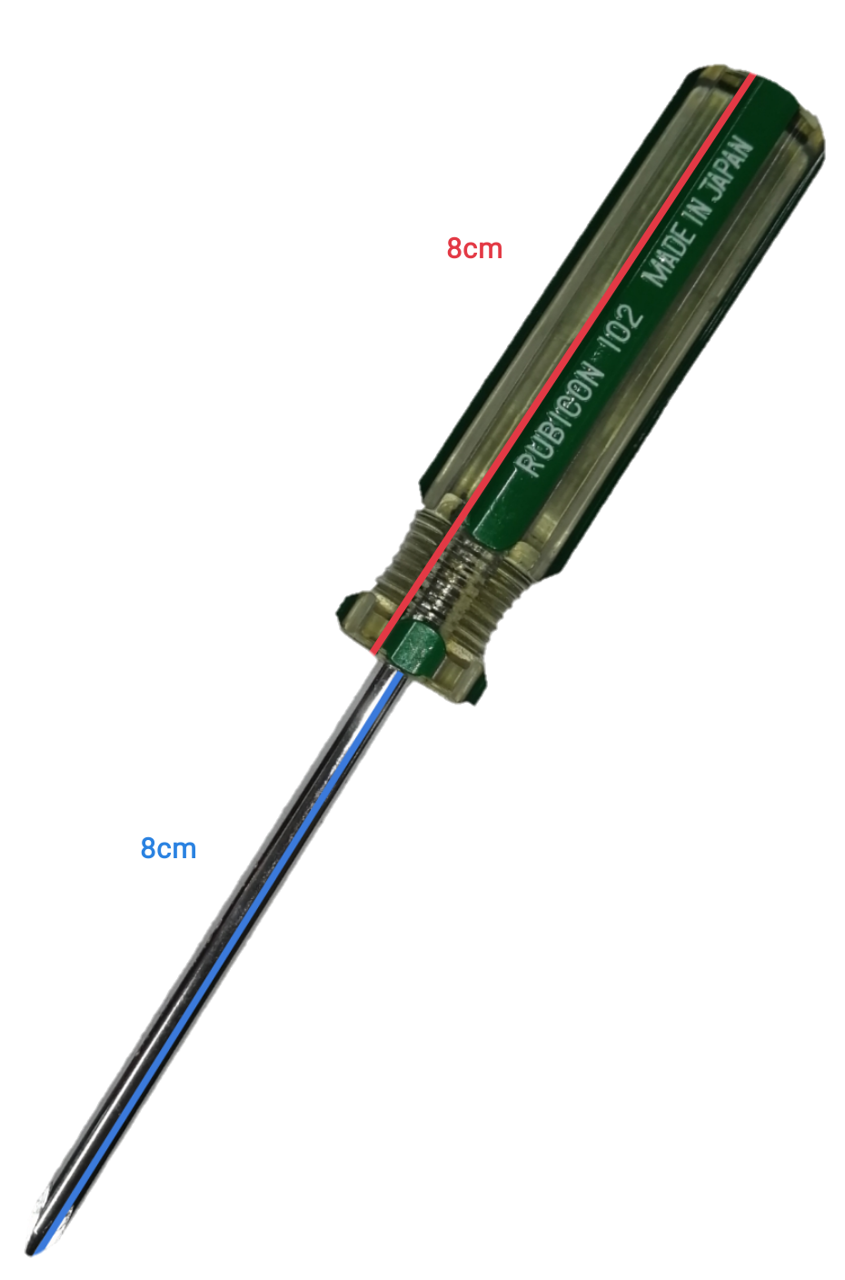 Rubicon Screw Driver Made in Japan with a durable handle and precision tip for versatile use