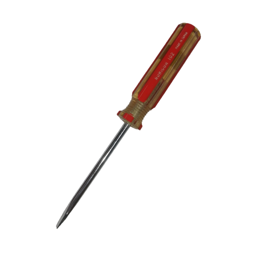 Screw Driver Made in Japan Rubicon with a durable red handle and precision blade