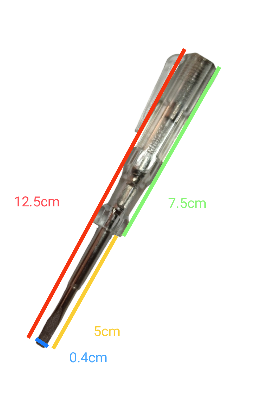 Screw Driver Made in Japan Rubicon with measuring markings for precision and durability