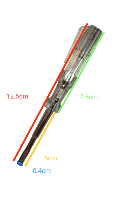 Screw Driver Made in Japan Rubicon with measuring markings for precision and durability