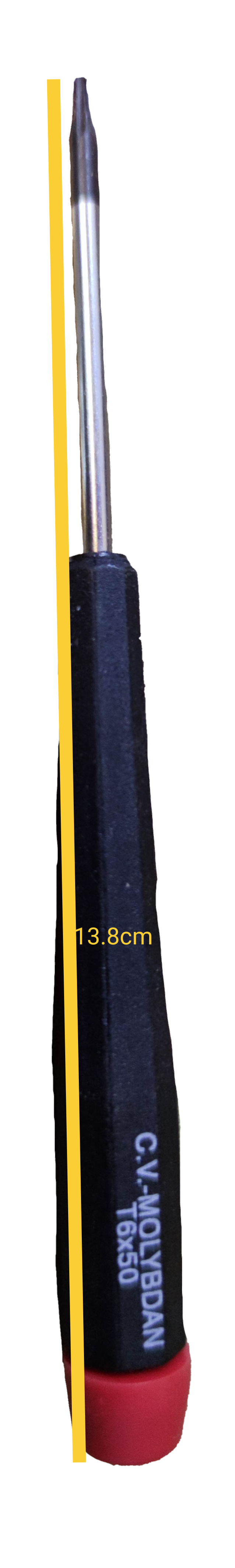 Precision Screw Driver T-6 x 50 with Ergonomic Handle for Easy Grip and Control