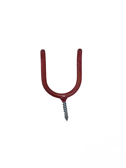 Red Screw Holder U Shape with metal screw for easy wall mounting hand tool accessory