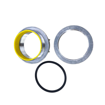 3 Inch Water Tight Hub 86mm metal conduit hub with yellow liner locknut and rubber gasket for pipes