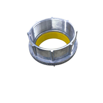 3 Inch Water Tight Hub 86mm metal threaded conduit hub with yellow rubber gasket for pipes and hoses accessories from China