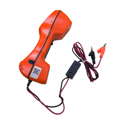 Senter Telephone Line Teste orange handset line tester with leads and alligator clips for telecom work