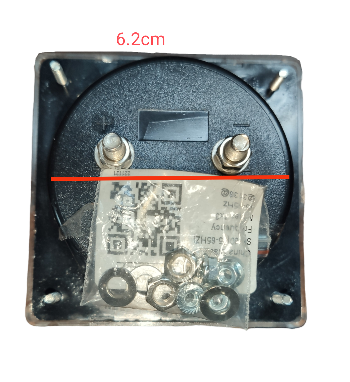 3x3 Hz Meter 220V Panel Meter electrical trade tool from China with mounting screws