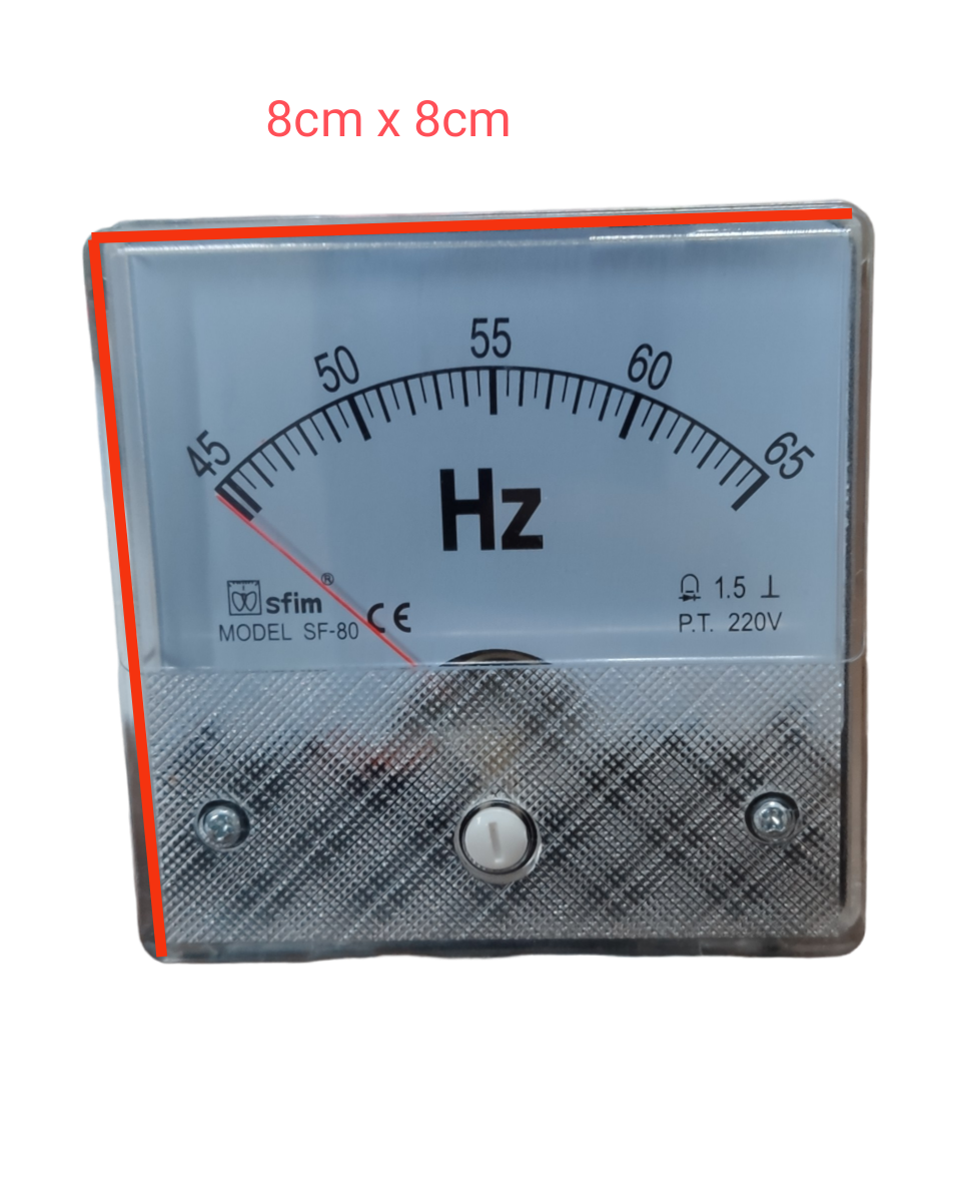 3x3 Hz Meter 220V Panel Meter with analog dial frequency display and metal casing