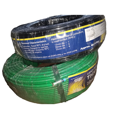 Phelps Dodge THHN Wire 50mm Stranded AWG 1/0 (300 Meters) Green