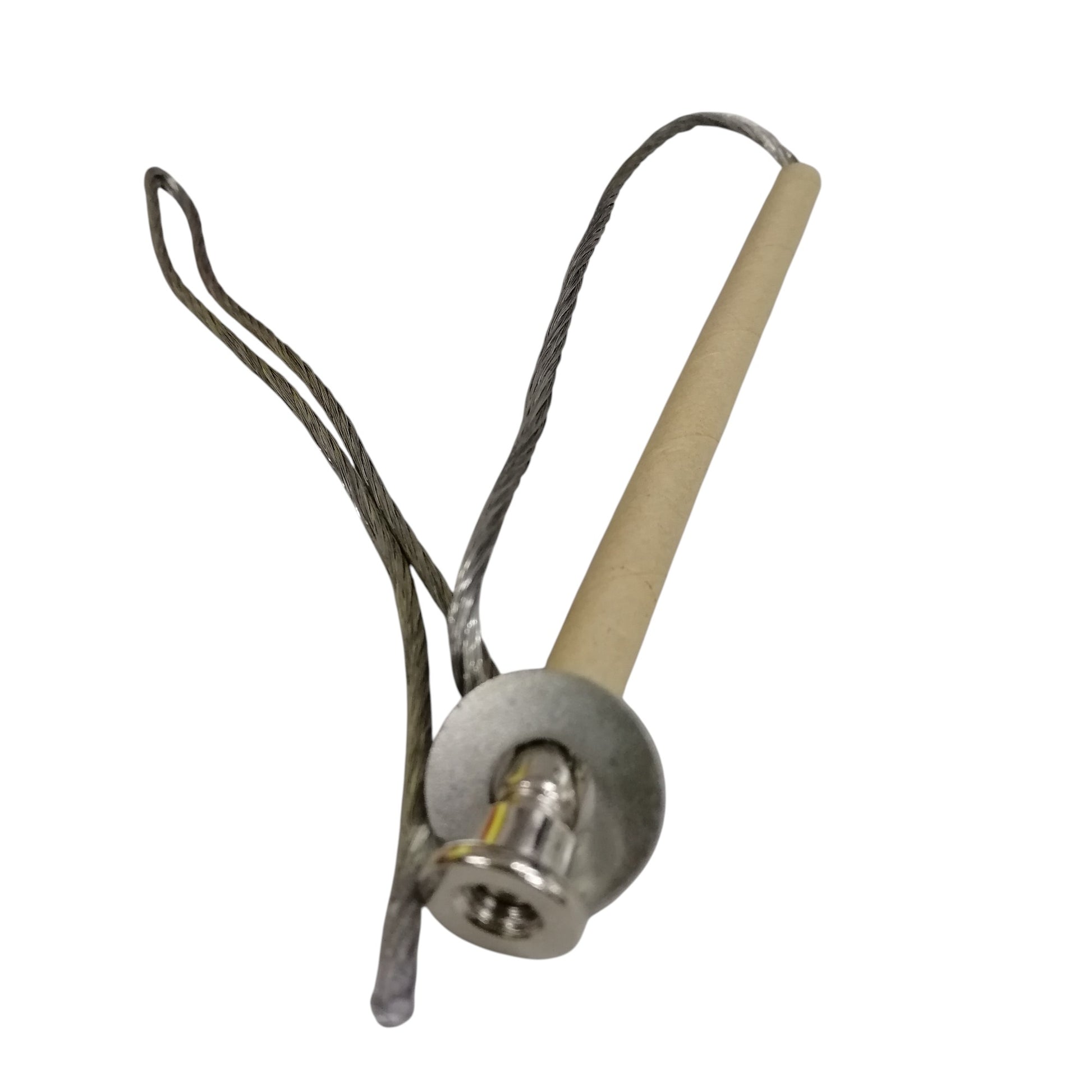 SGM Thomson Type K fuse link 30A ceramic tube with braided wire leads and metal mounting end