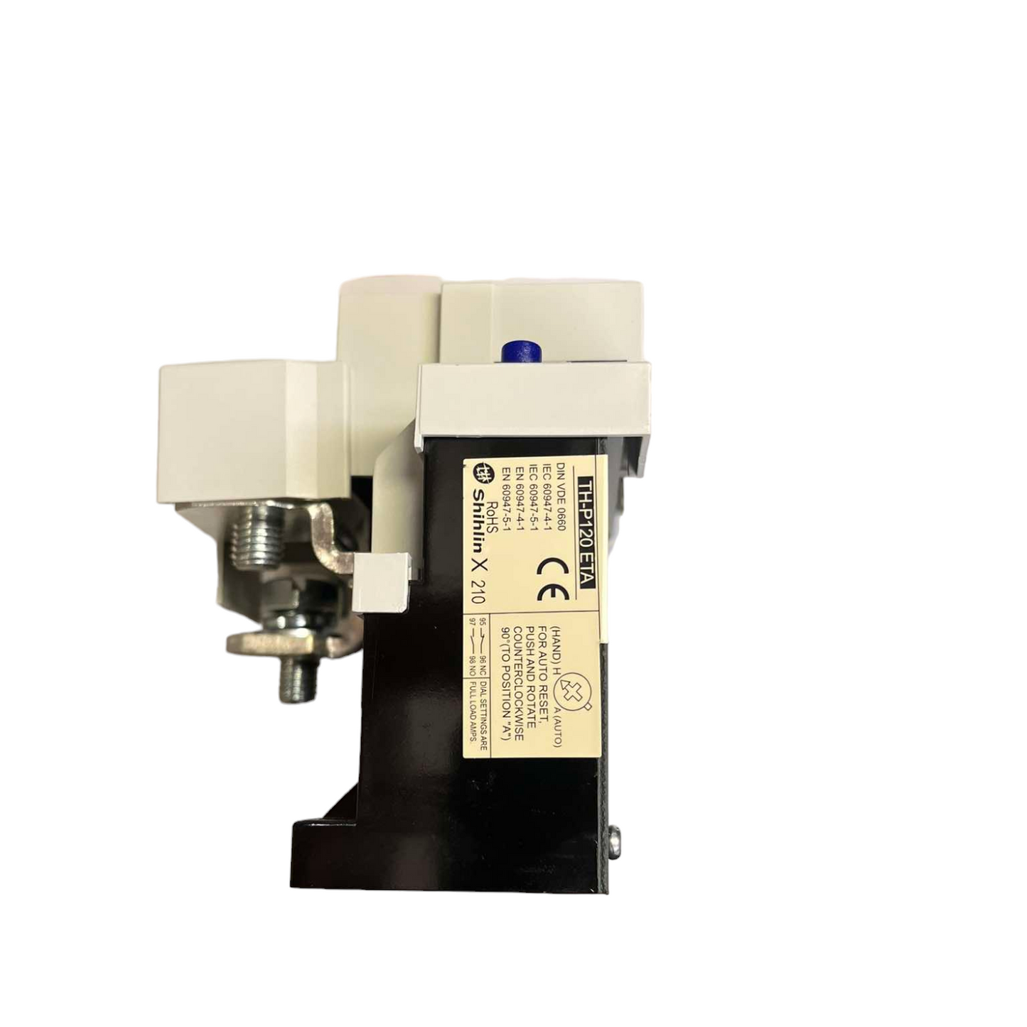 Shihilin overload relay S-P125T S-P100T with black base and white top for electrical protection