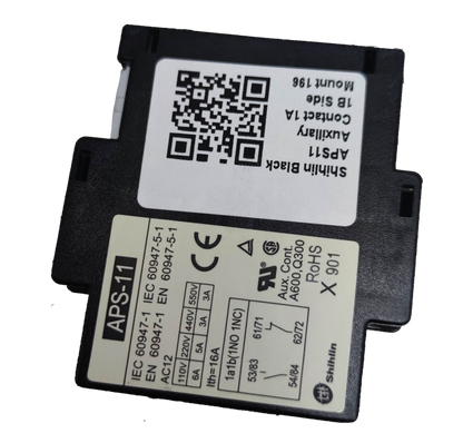 Shihlin Auxiliary Contact 1NO-1NC electrical component with detailed technical specifications label