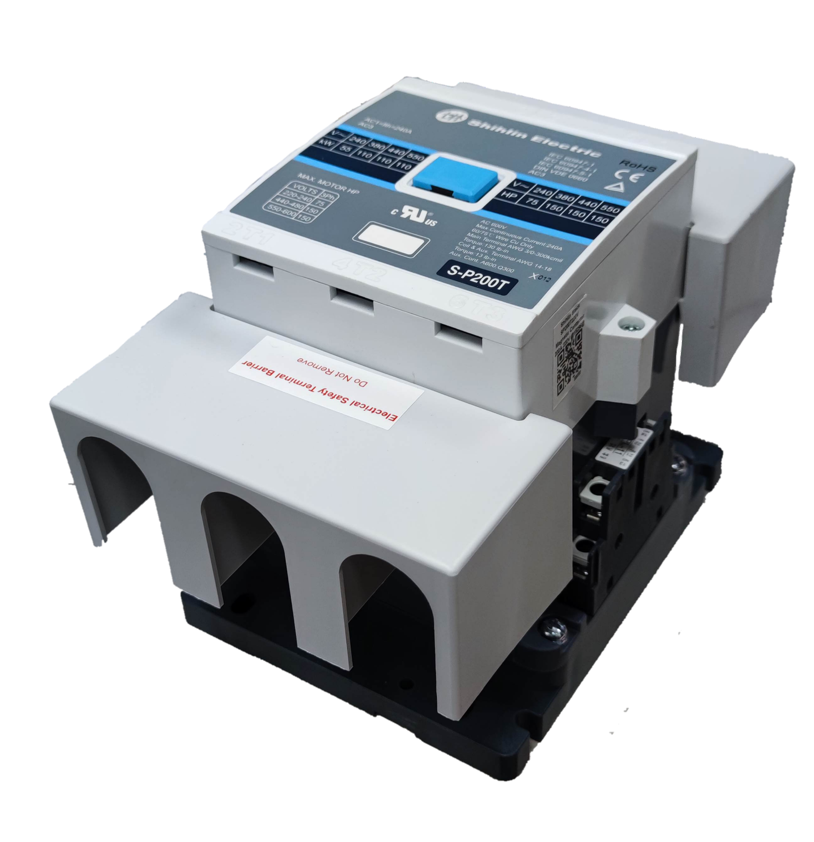 Shihlin Magnetic Contactor 200A 220V power component for electrical control systems