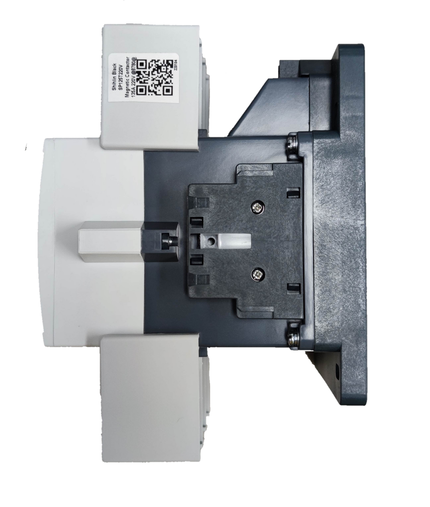 Shihlin magnetic contactor 175A electrical component with black and white housing and mounting base
