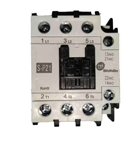 Magnetic Contactor 24A 220V electrical component with multiple terminal connections and labeled inputs