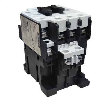 Shihlin Magnetic Contactor 25A 220V electrical component with black and white housing for industrial use