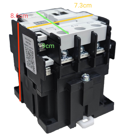 Shihlin Magnetic Contactor 40A 220V with black and white casing and visible connection terminals