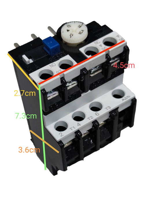 Shihlin Overload Relay 15A 220V electrical component with adjustable dial and multiple connection terminals
