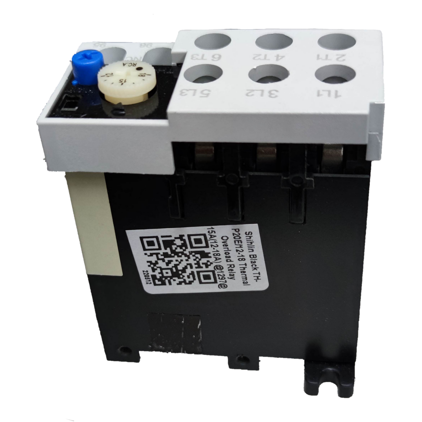 Shihlin Overload Relay 15A electrical component with adjustment dial and multiple connection ports