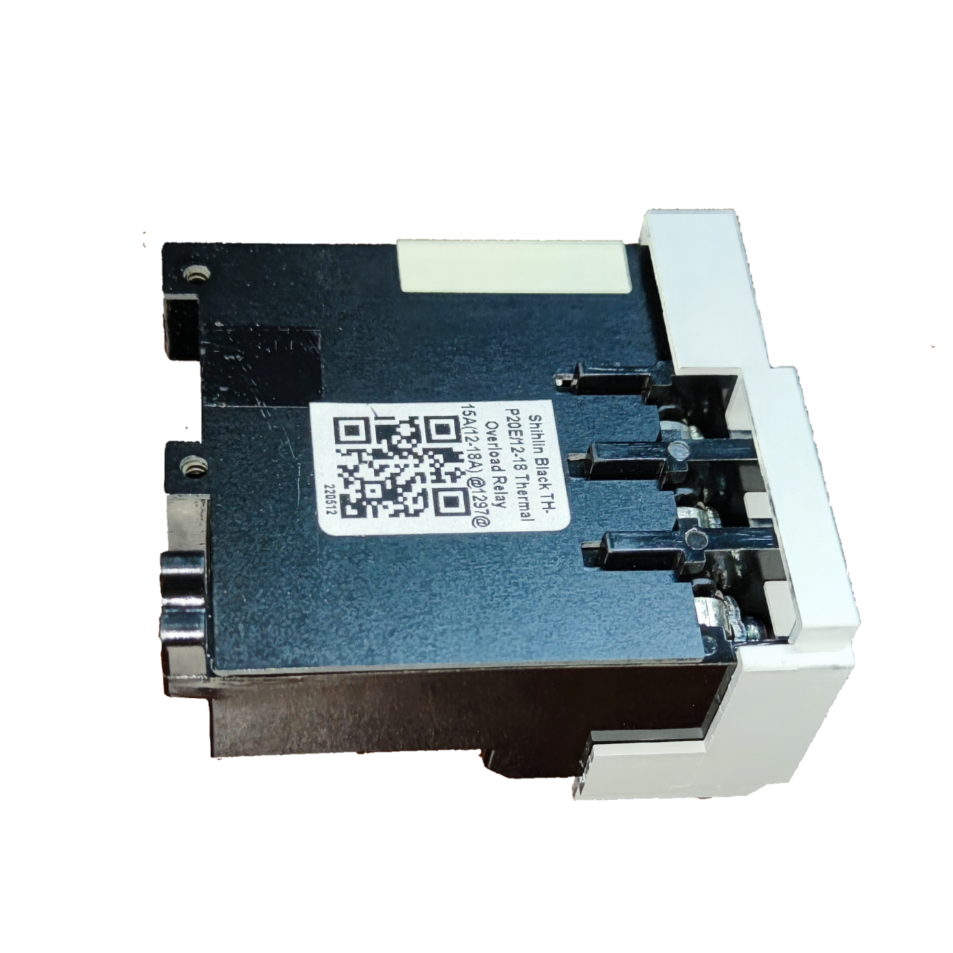 Shihlin Overload Relay 15A electrical component with black and white casing for circuit protection