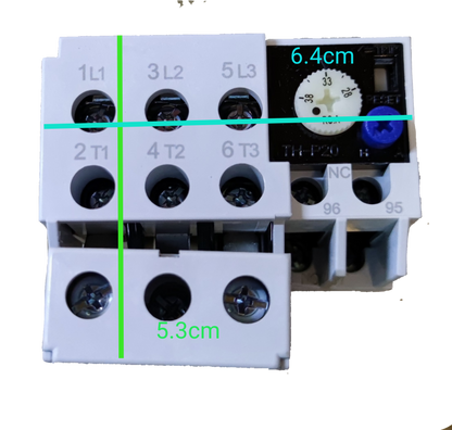 SHIHLIN Overload Relay 33A white electrical component with labeled terminals and adjustment dial