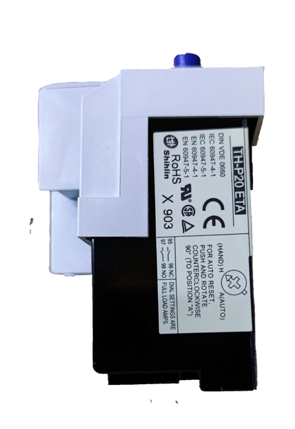 SHIHLIN Overload Relay 33A electrical component with white and black casing for circuit protection