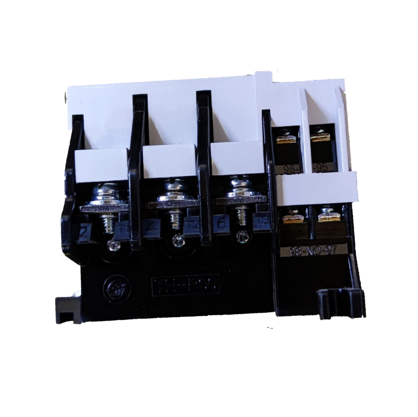 SHIHLIN Overload Relay 54A 43A-65A black electrical circuitry part with metallic screws and white connectors