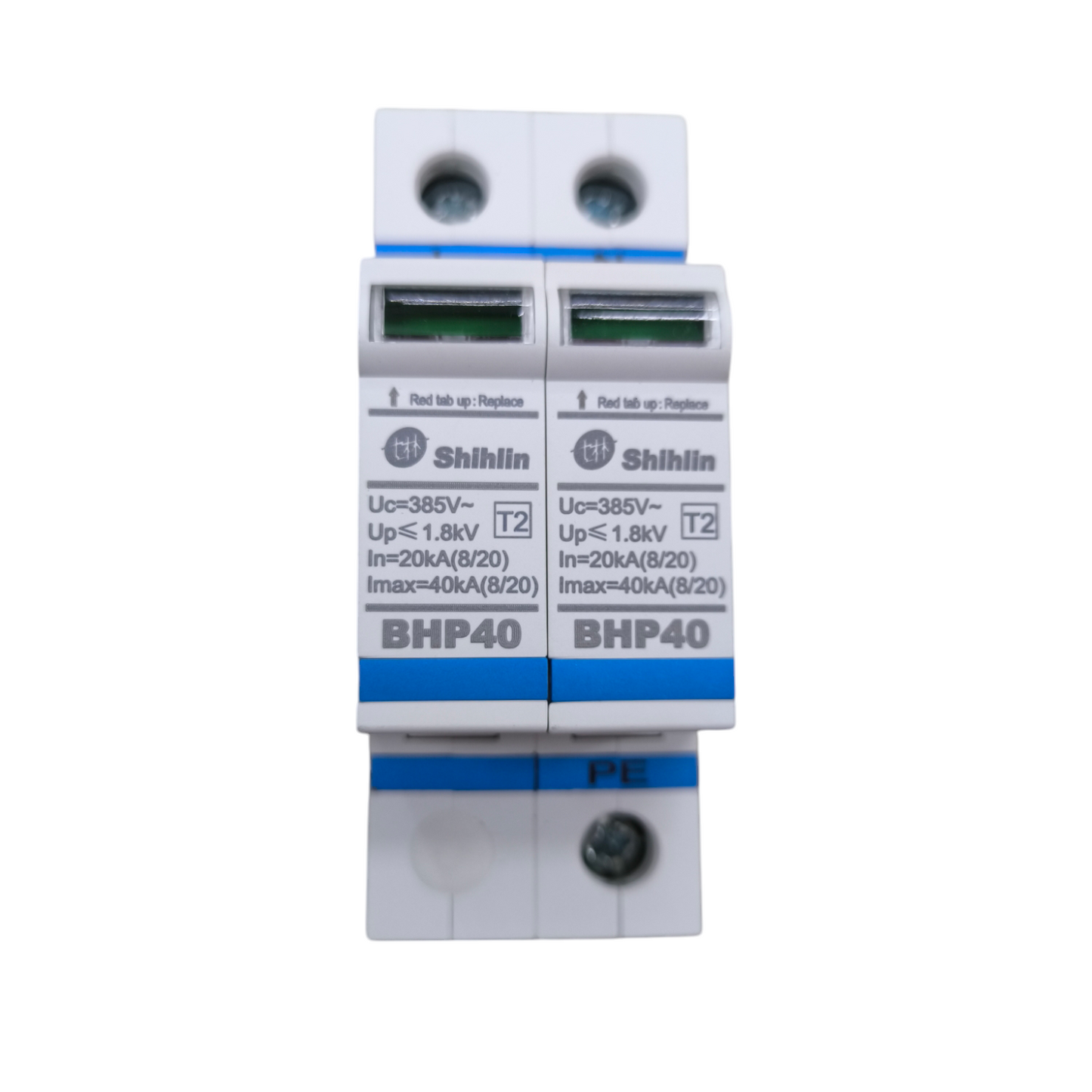 Shihlin uninterrupted power supply Surge Protective Device SPD in white with blue markings