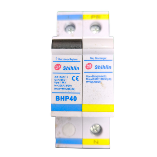 Shihlin Surge Protective Device 385V SPD BHP40 dual module white and blue electrical safety component