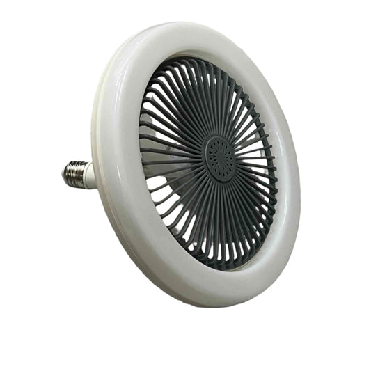 Shuta LED Light with Fan and Fragrance Scent in white with black fan blades