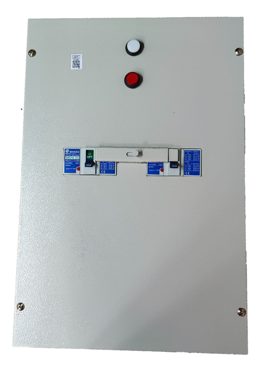 Shihlin 200A MTS 2 Pole Single Pole electrical breaker switch panel with control buttons