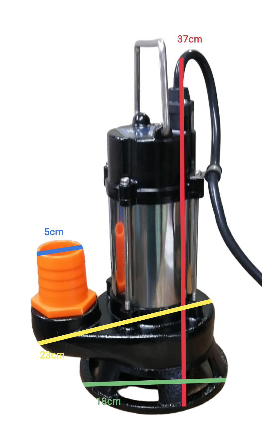 Showfou Taiwan Sewage Submersible Pump 220V with stainless steel body and durable construction