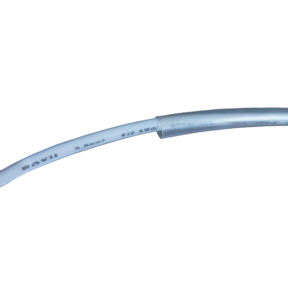 Clear Shrinkable Tube Clear - 4mm used for cable management on a white wire from China vendor