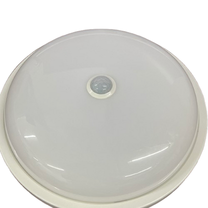 Shuta 30W MOTION SENSOR LED LIGHT with white round design and built-in motion sensor