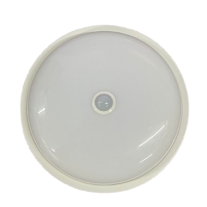 Shuta 30W MOTION SENSOR LED LIGHT round ceiling fixture with white frame and motion sensor center