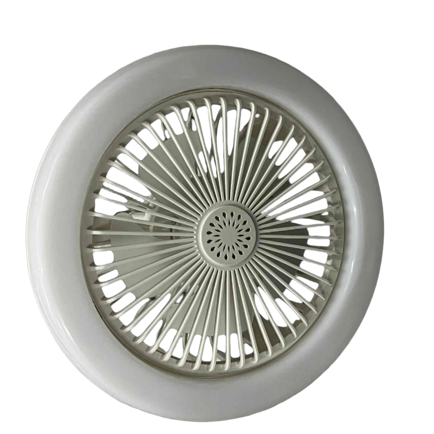 Shuta LED Light with Fan and Fragrance Scent in white circular design