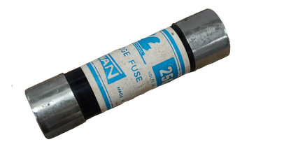 Swan 60A Cartilage Fuse 250V electrical component with metal end caps and labeled body