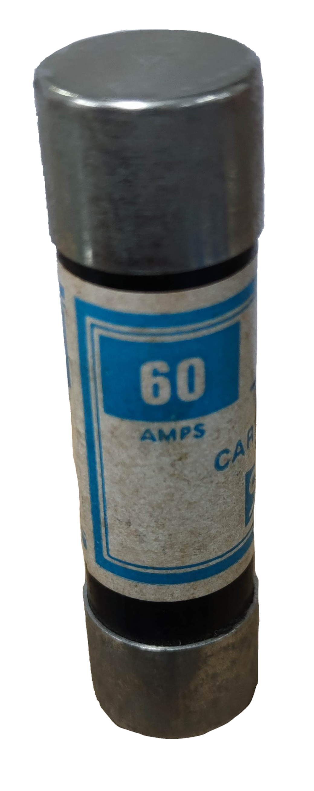 Swan 60A Cartilage Fuse 250V electrical component with metal caps and labeled amp rating