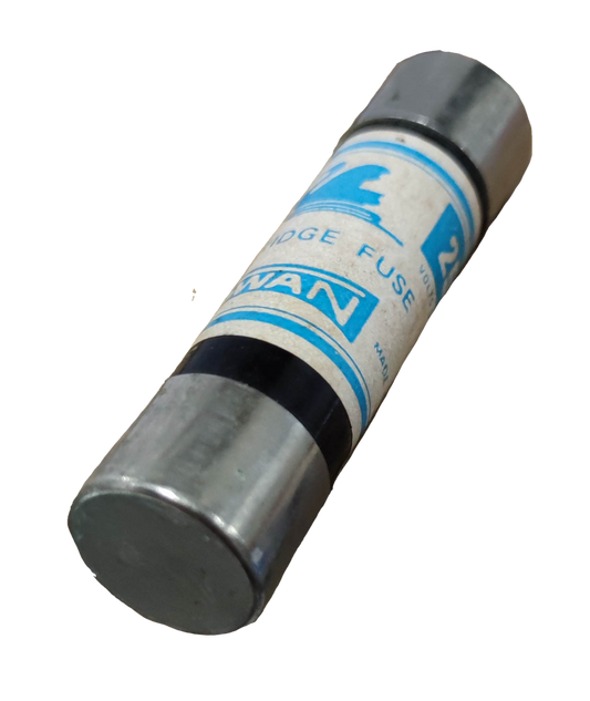 Swan 60A Cartilage Fuse 250V electrical circuitry part with metal end caps and blue label