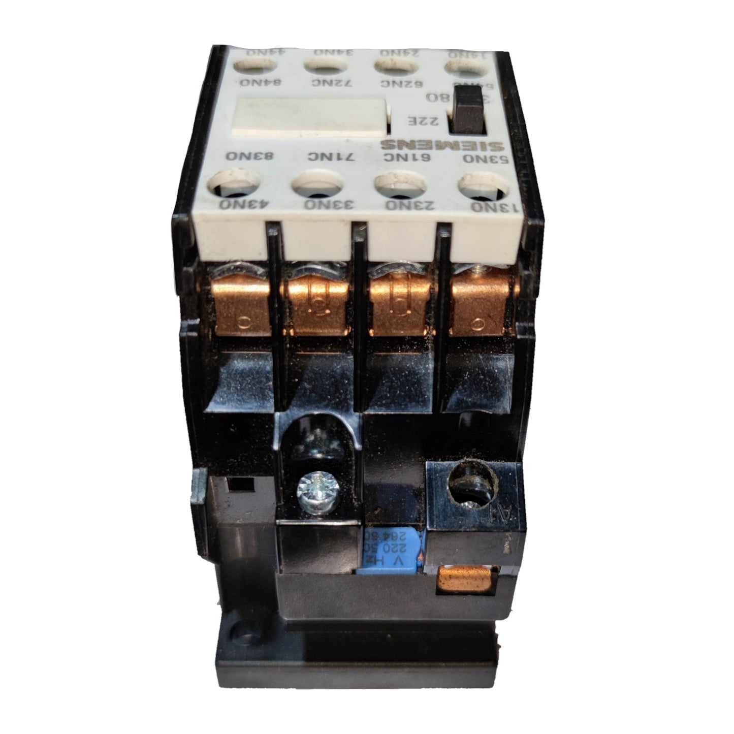 Siemens Magnetic Contactor 10A 2NO 2NC 220V with screw terminals for reliable electrical control
