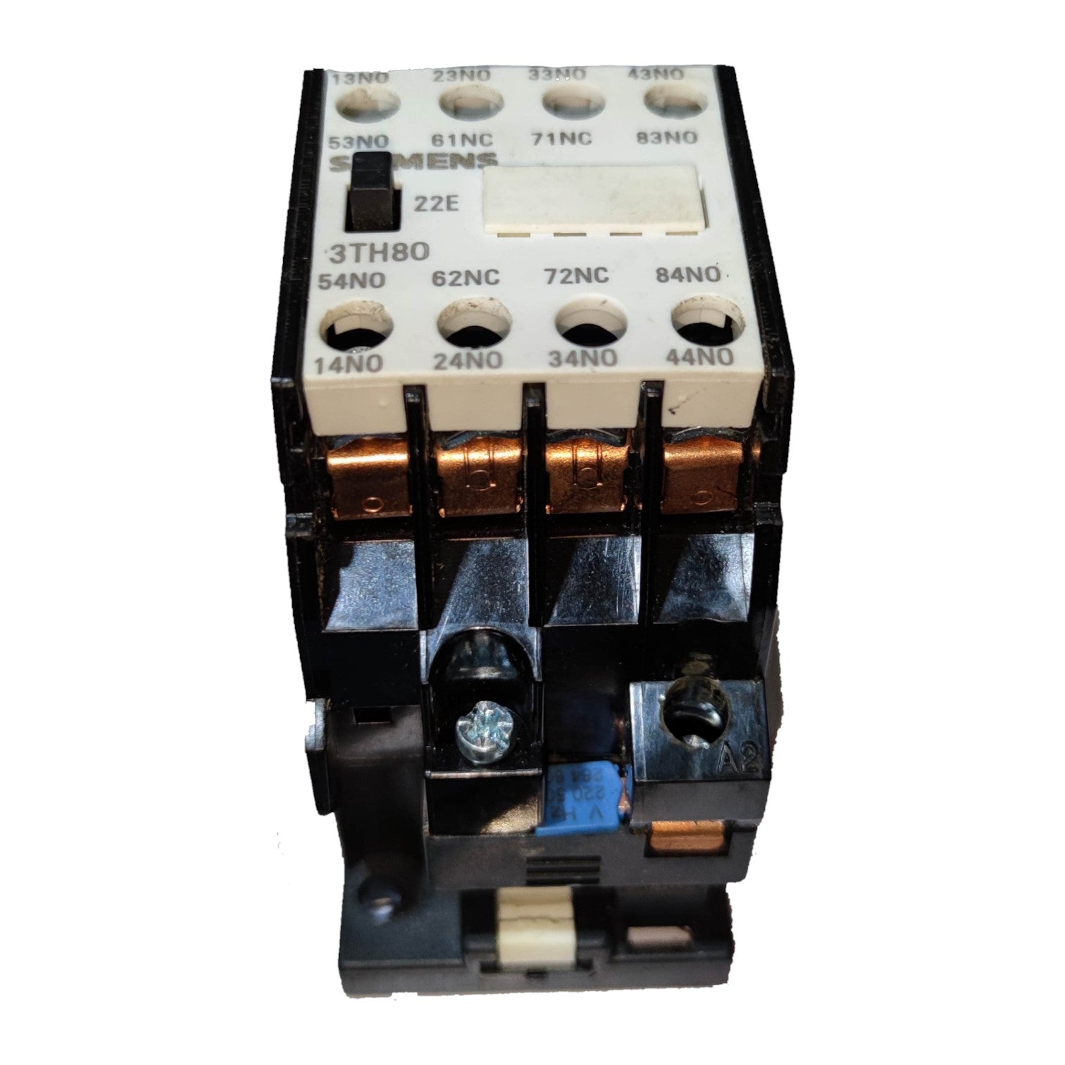 Siemens Magnetic Contactor 10A 2NO 2NC 220V with multiple terminals for electrical applications