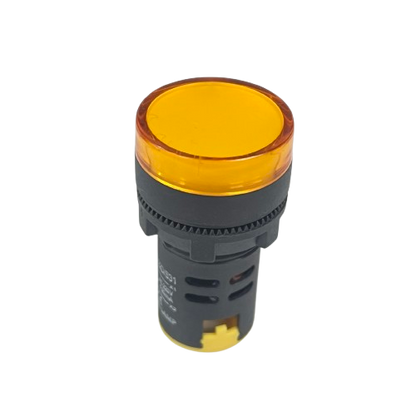 Denko Pilot light 220v YELLOW 22mm round yellow panel indicator for industrial control