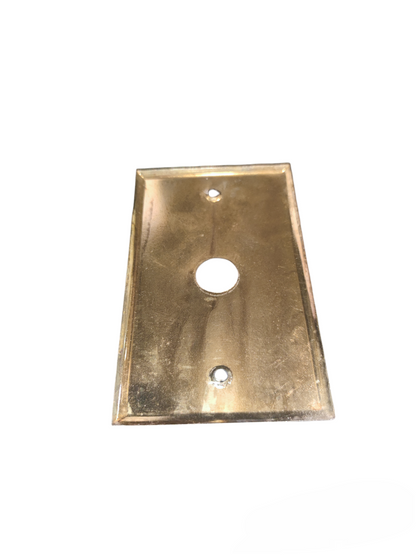 Gold power point switch plate cover with Silver or Gold 1.7Cm Hole for electrical fittings