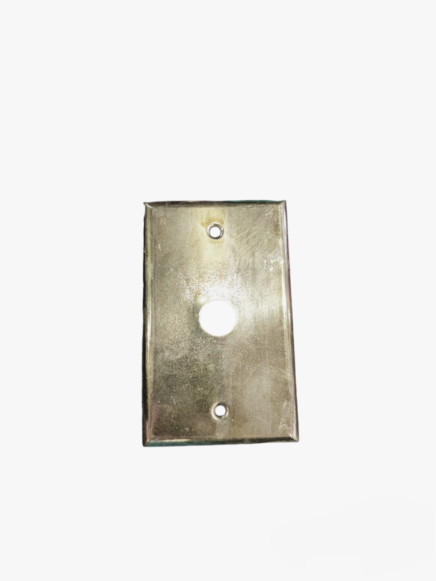 Silver or Gold 1.7Cm Hole metal switch plate cover for power points and switches from China