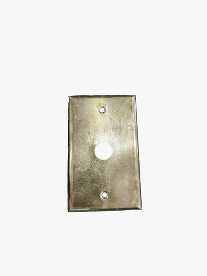 Silver or Gold 1.7Cm Hole metal switch plate cover for power points and switches from China
