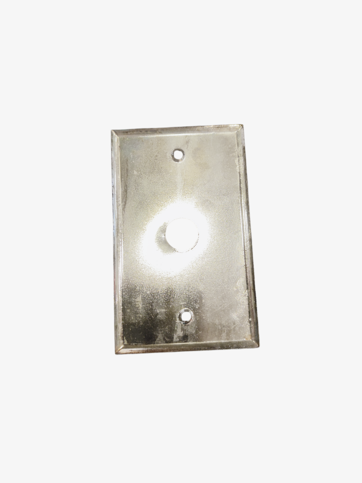 Silver or Gold 1.7Cm Hole metal plate for power points switches and plugs from China