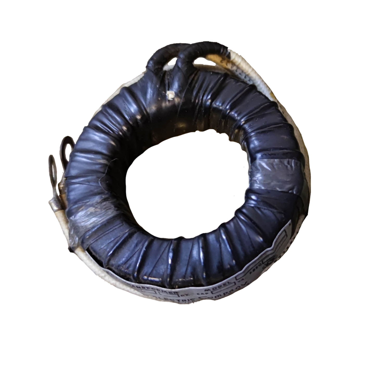 Simpson Single Core Current Transformer with black insulated circular coil for door chimes and bells